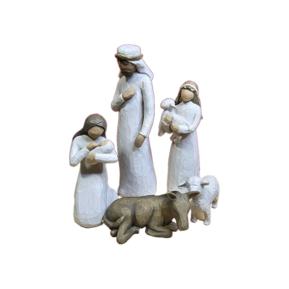 Willow Tree Nativity Susan Lordi DEMDACO 1999 Partial Set Mary Joseph Sheep